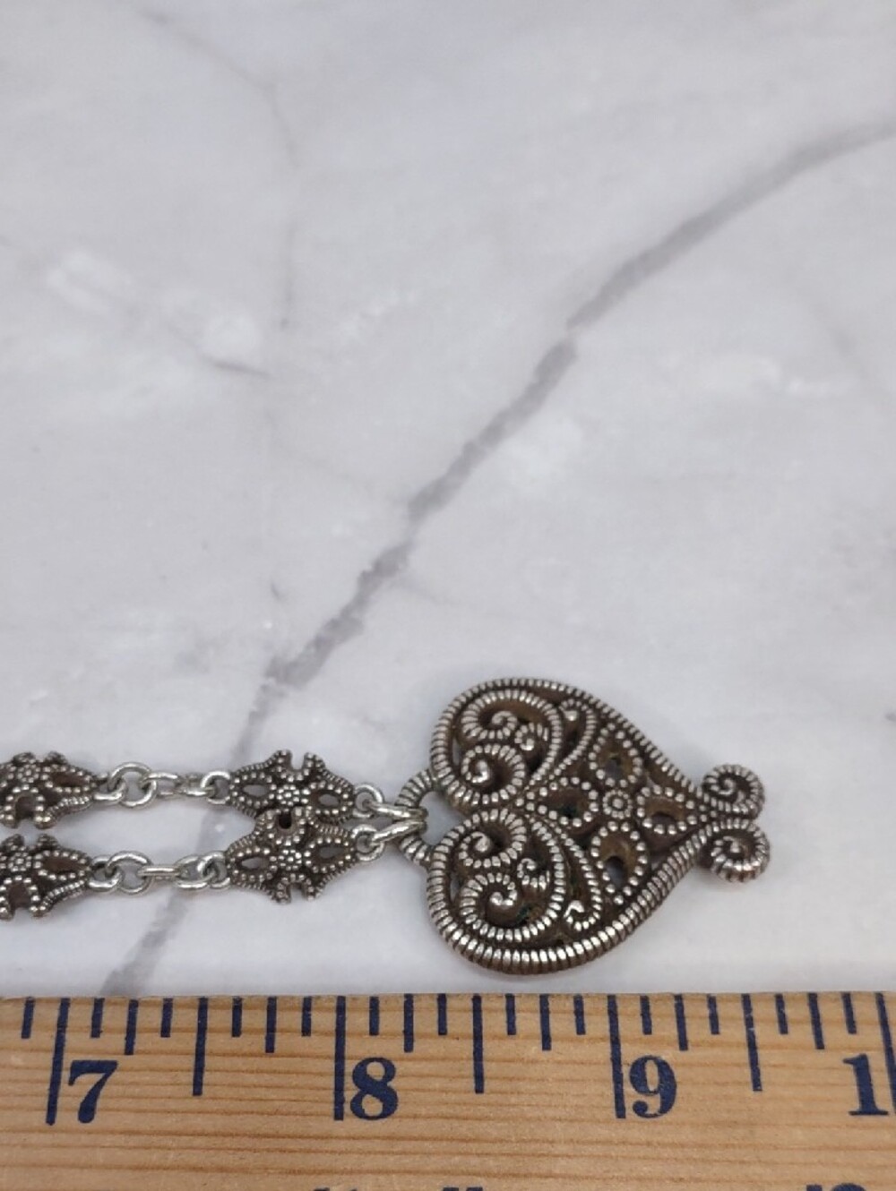 Brighton "French Kiss" Filigree Heart Necklace - Picture 3 of 3